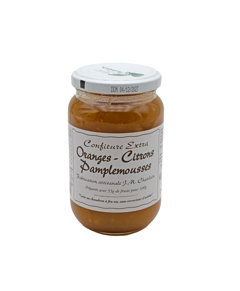 Confiture Oranges / Citrons / Pamplemousses 420g Confiture Oranges / Citrons / Pamplemousses 420g
