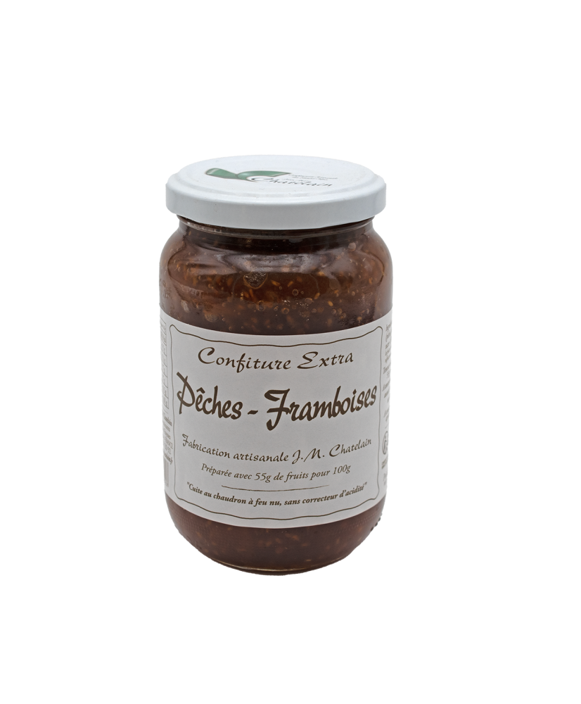 Confiture Pêches / Framboises 420g Confiture Pêches / Framboises 420g