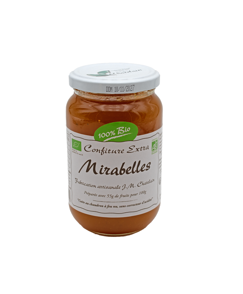Confitures Mirabelles BIO 420g Confitures Mirabelles BIO 420g