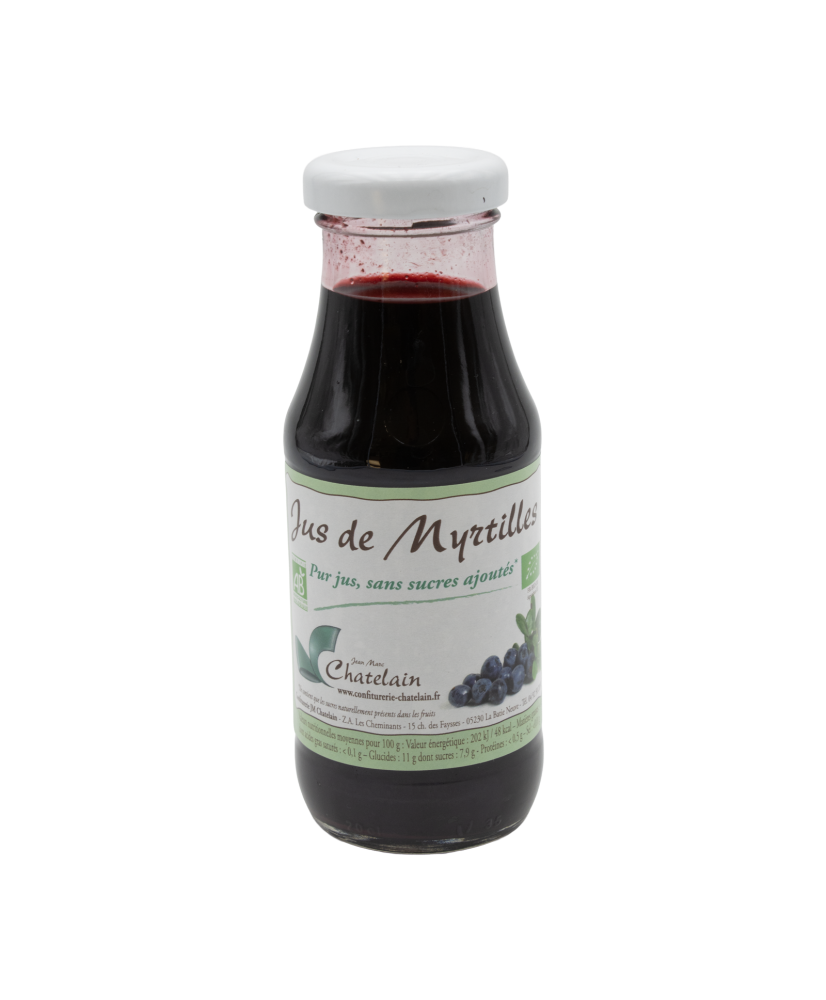 Pur jus de fruits de myrtilles BIO 20cl
