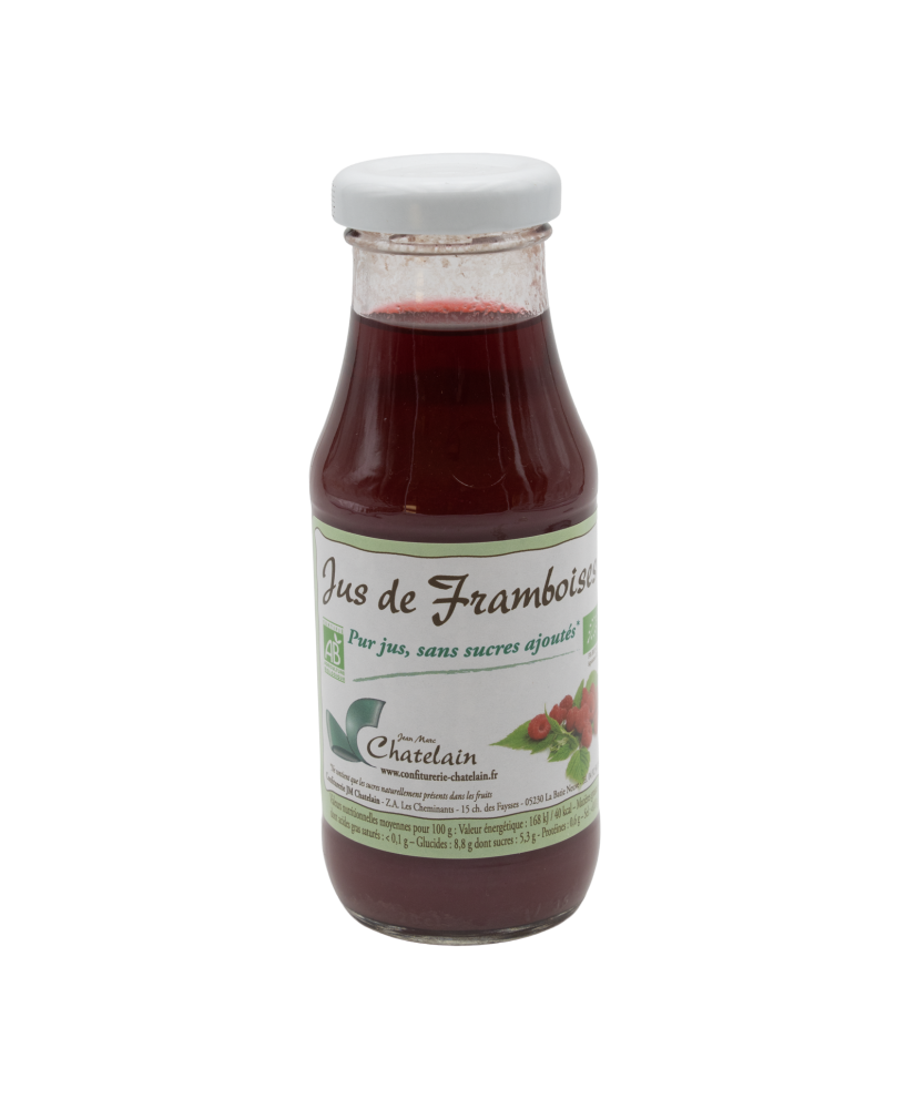 Pur jus de fruits de framboises BIO 20cl