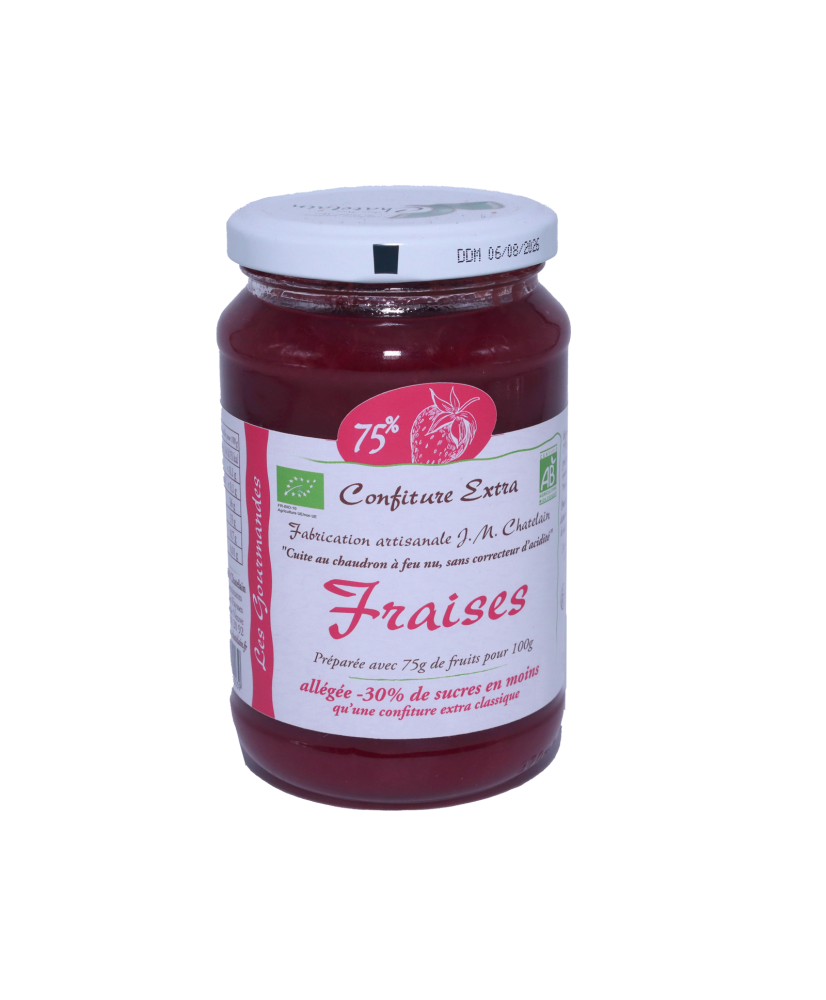 Confiture Fraises BIO Allégée 390g